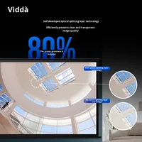 Pantalla Eléctrica de Pared Vidda PS100 de 100 Pulgadas 16:9 con Borde Antirrollos, Control Remoto, Proyector Láser Tricolor PET