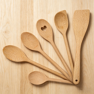 Cuchara <span class=keywords><strong>de</strong></span> Cocina Ecológica <span class=keywords><strong>de</strong></span> Madera con Funciones <span class=keywords><strong>de</strong></span> Mezclar y Remover, Diseño Minimalista/Moderno - Product Image 1