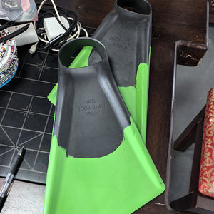 Aletas de Natación de Goma Natural de Alta Calidad en Existencia, Aletas de Snorkel para Adultos con Talón Abierto y Hoja Larga para Hombre y Mujer - Product Image 3