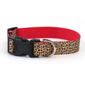 <span class=keywords><strong>Collar</strong></span> de perro con estampado de leopardo resistente y duradero en stock <span class=keywords><strong>Collar</strong></span> de cachorro de nailon ajustable con hebilla de liberación rápida - Product Image 2