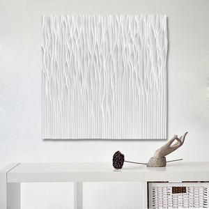 Handmade hiện đại trừu tượng vải tường nghệ thuật kết cấu đơn giản trang trí nội thất sơn dầu với dòng chủ đề động vật vẽ tay - Product Image 6