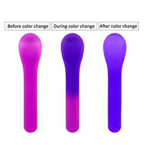 Biểu tượng tùy chỉnh nước lạnh-đáp ứng màu sắc thay đổi <span class=keywords><strong>Ice</strong></span> <span class=keywords><strong>Cream</strong></span> thìa PP nhựa Scoop cho Đảng thân thiện với đồ uống lạnh - Product Image 2