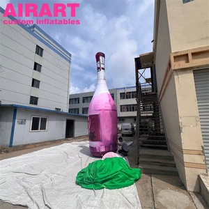 Botella inflable rosa, botella de vino tinto champán inflable para exhibición - Product Image 5