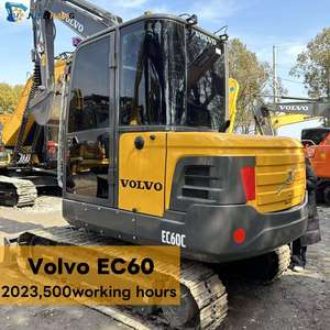 Высококачественный подержанный гусеничный экскаватор Volvo EC60C, модель 2023 года, рабочий вес 5800 кг, высокоэффективный насос, подшипник, ПЛК - Product Image 1