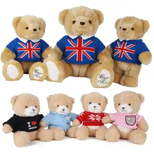 Wholesale Stuffed Plush Cute With Sweater Clothes Custom Soft Toys Teddy Bear Plush Toys For Birthday Gift