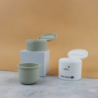 Pot cosmétique rechargeable en plastique PP de 100g avec couvercle torsadé et spatule pour emballage de soins de la peau