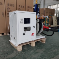 Petite pompe mobile pour kérosène, diesel, essence, enrouleur de tuyau de 15 m, mini distributeur de carburant