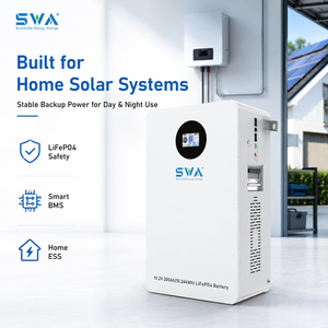 Batería Solar de Pared de 10kWh 48V 200Ah, <span class=keywords><strong>8500</strong></span> Ciclos, Certificación TUV CE, Almacenamiento de Energía Comercial, SOP Sol - Product Image 2