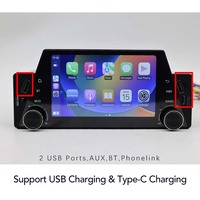 5 "autoradio 1 Din système audio de voiture Dsp CarPlay Android Auto MirrorLink FM 3Usb lecteur Mp5 pour voiture