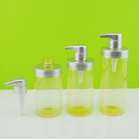 Conteneur de bouteille de crème capillaire cosmétique en plastique PET 380ML 420ML 530ML
