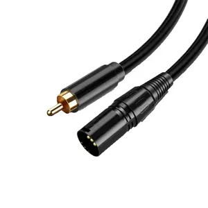 2M high quality rca to 3 pin XLR female 6.5FT OFC HIFI microphone for Amplifieraudio microphone rca to xlr cable OEM 1M 3M 7M