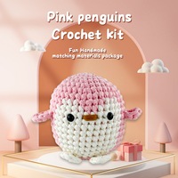 Kit de crochet Vanwoo fait main, motif animal, pour loisirs créatifs transfrontaliers, couture, tissage, jouets, sacs, avec manuel en anglais et tutoriel vidéo