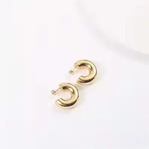 Simple earrings fashion net celebrity INS exaggerated designer structure modeling hollow hoop earrings drop
