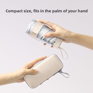 <span class=keywords><strong>Parapluie</strong></span> <span class=keywords><strong>pliant</strong></span> manuel mini anti-UV 50+ en tissu, capsule, <span class=keywords><strong>haut</strong></span> <span class=keywords><strong>de</strong></span> <span class=keywords><strong>gamme</strong></span>, pour <span class=keywords><strong>femme</strong></span>, anti-UV, cinq plis, cadeau publicitaire - Product Image 5