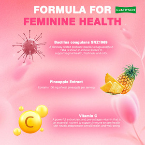 OEM ODM probiotik Gummies untuk kesehatan wanita mengoptimalkan tingkat PH seimbang Vagina Premium suplemen permen karet keseimbangan feminin - Product Image 5