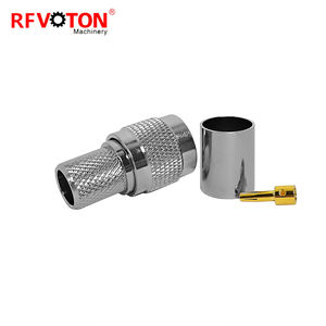 Conector de soldadura de crimpado de enchufe macho TNC de polaridad inversa RP de fábrica para conectores coaxiales RF de Cable WTR400 RG8 RG213 RG214 7D-FB - Product Image 3