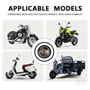 Phare de moto à LED bicolore avec anneau halo, phares de moto étanches IP67, feux de brouillard de conduite MO-220, garantie 2 ans, éclairage - Product Image 6