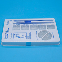 Kit matras serviks transparan gigi, sterilisasi 275 Matrice + 2 pegangan bahan pengisi Resin dokter gigi