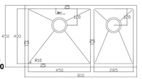 Évier de cuisine double en acier inoxydable 304/201 de haute qualité, extensible, anti-rayures, sans robinet, par les fabricants d'acier inoxydable