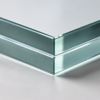 Verre feuilleté trempé 5mm+0.76PVB+5mm, verre de sécurité insonorisé pour les fenêtres et les portes des bâtiments commerciaux, fourniture d'usine