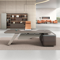 Bureau de direction série Zhiyin 2m ZY-06, mobilier de bureau moderne, OEM/ODM, dimensions, couleur et logo personnalisables