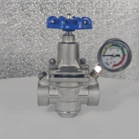 Vanne de régulation de maintien de la soupape de réduction de pression CNJS avec jauge pour système de chauffage en acier inoxydable femelle NPT/BSPT