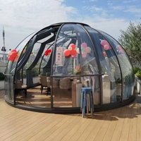 Dôme transparent en polycarbonate de luxe moderne, imperméable, de 3 mètres de diamètre, pour hôtel, villa, parc