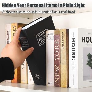 Caja Fuerte con Combinación de Seguridad AJF, Caja Metálica con Cerradura, 9.5" X 6.2" X 2.2", Negra, Grande - Product Image 1