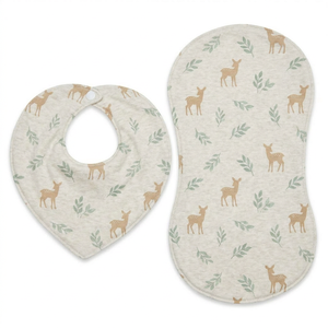 Lot de 2 bavoirs pour bébé, doux, absorbants, 100% coton, respirants, pour nourrissons, lingettes anti-régurgitation, serviettes à salive, bavoirs d'alimentation pour nouveau-nés et tout-petits - Product Image 2