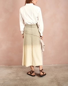 Breathable Natural <b>Waist</b> Summer Casual <b>Chain</b> Denim Skirt casual skirt - Product Image 4