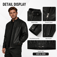 Veste en cuir de style vintage pour homme de qualité supérieure, personnalisez votre propre veste avec des jeans sur mesure