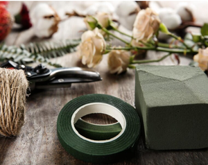 Directo de fábrica, cinta floral de plástico ecológica, alambres, impermeable, azul, verde, papel, floristería, adhesión de crape - Product Image 2