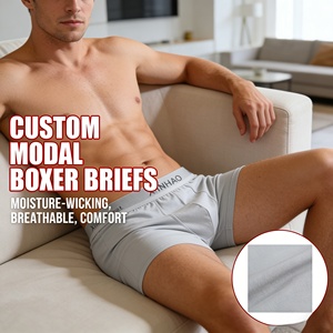 Custom <strong>Mens</strong> Sports Boxer <strong>Briefs</strong> Solid Color Comfortable Breathable Fabric Active Underwear for Daily Training and Fitness - Product Image 4