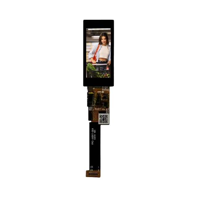 1.1 Inch AMOLED Strip Screen 120*294 Resolution Wearable Display 4SPI Interface 400cd/m2 Brightness