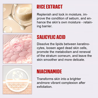 Sérum Exfoliant à l'Essence de Riz et à l'Acide Salicylique – Sérum Visage Affinant les Pores, Éclaircissant et Anti-Points Noirs – Marque Privée, Vente en Gros