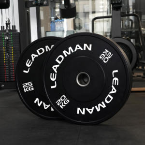 أقراص صالة ألعاب رياضية من المصنع وزن مجاني 5-25 من 10-55 رطل لون أسود شعار مخصص ديسكو أولمبيكو مطاط لوحات وزن ممتص الصدمات - Product Image 1