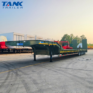 Semi-<span class=keywords><strong>remorque</strong></span> surbaissée en acier à 5 essieux de 30 à 80 tonnes avec échelle hydraulique et essieux FUWA pour le transport d'équipements lourds - Product Image 4