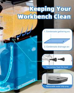 Machine à slush mini à deux réservoirs de 3 L*2, petite machine à slush de 3 litres, machine à slush glacé, smoothie, glace de Chine <span class=keywords><strong>avec</strong></span> lumière LED, faible bruit - Product Image 6