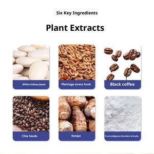 Tabletas Masticables de Fibra Dietética de Frijol Blanco y Café Negro para Adultos, Bloquean los Carbohidratos, Suplementos Herbales Digestivos - Product Image 3