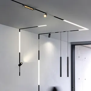 Fabrikant Van Betaalbare Moderne Verzonken Indoor Verlichting 6W 12W 24W Thuis Commerciële Lineaire Dob Magnetische Led Track licht