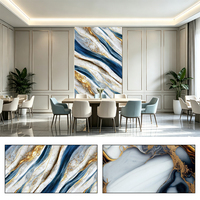 Revêtement mural décoratif intérieur en feuille de PVC flexible écologique, personnalisable OEM ODM, avec solutions de conception graphique