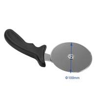 Pemotong Pizza Stainless Steel 10cm dengan Gagang PP, Alat Dapur Pemotong Pizza Bulat Plastik untuk Penyaji Pizza