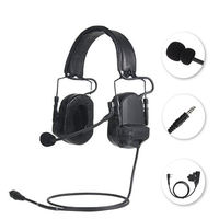 Casque de communication acoustique tactique avec réduction de bruit électronique pour radio DMR PD700 PD700G