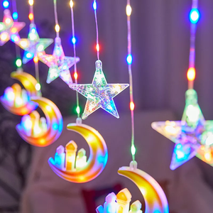 <span class=keywords><strong>2023</strong></span> nouvelle mosquée creuse du moyen-orient, fée Led, guirlande lumineuse pour Ramadan, château Eid Mubarak, lumière décoration musulmane - Product Image 3