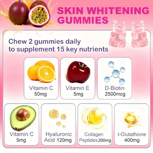 Oem עור הבהרת גומי ממתק תשוקה פירות טעים צמחיים תוספי צמחים עם ויטמין c e <span class=keywords><strong>biotin</strong></span> - Product Image 4