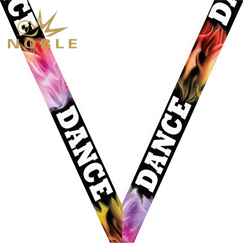 Dance Fantastic Blue Sateen Neck Ribbon Custom Medal Ribbon Bars Color Ribbon for Winner Medal Image 3