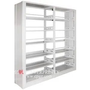 2-Tier Bookshelf Library Furniture for Students Bookcase with Metal Frame Practical School Furniture Set