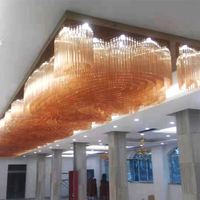Offres Spéciales villa lustre décoratif rétro luxe grande suspension nordique moderne gland suspension