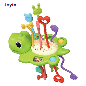 Mainan sensorik perjalanan aktivitas tali tarik silikon stimulasi taktil keterampilan Motor montesori dinosaurus untuk balita - Product Image 2