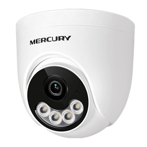 Caméra dôme PoE Mercury 5Mp H.265 à double éclairage pour surveillance intérieure et extérieure MIPC5344PW - Product Image 2